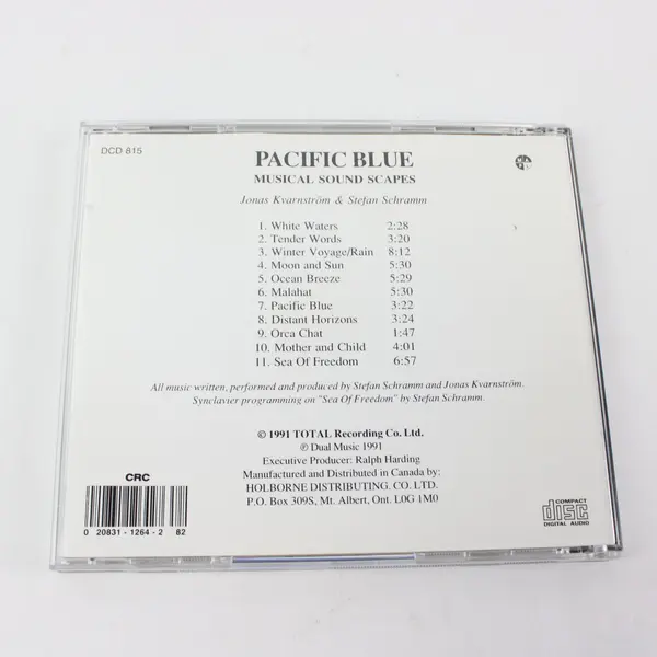 Pacific Blue Sound Scapes CD 1991 Total Rec Jonas Kvarnstrom Stefan Schramm