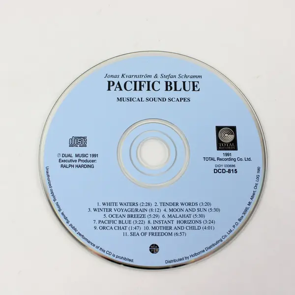 Pacific Blue Sound Scapes CD 1991 Total Rec Jonas Kvarnstrom Stefan Schramm