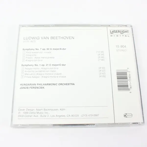 Beethoven Symphonies Nos. 1 & 7 CD Laserlight 1988 Hungarian Philharmonic