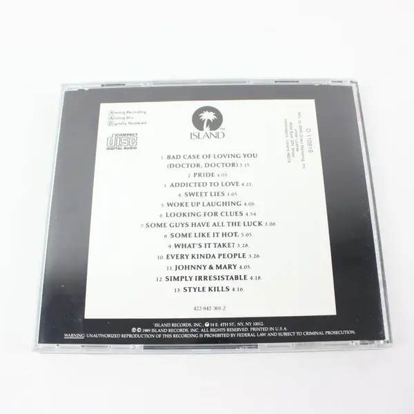 Robert Palmer Addictions Volume 1 CD 1989 Island Records 422 842 301-2