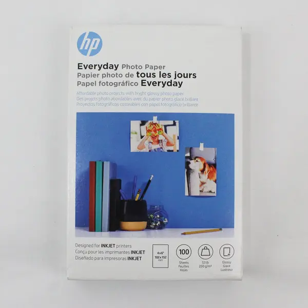 HP 4x6 Glossy Inkjet Photo Paper 100 Sheets