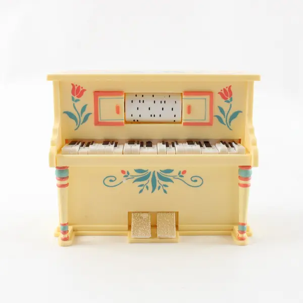 Vintage Enesco Small World of Music Piano Music Box 1985 New in Box