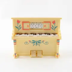 Vintage Enesco Small World of Music Piano Music Box 1985 New in Box