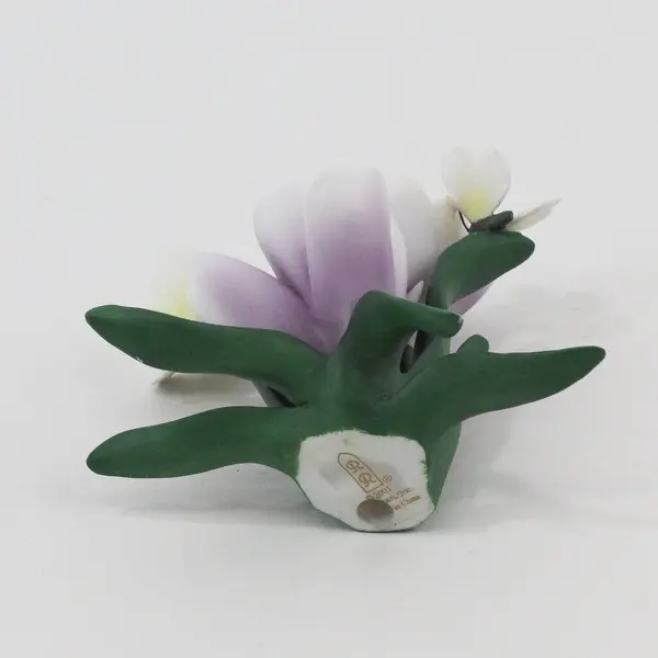 2001 Roman Inc Lavender Crocuses with Butterflies Sculpture