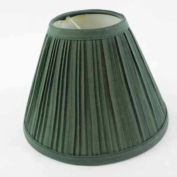 Unbranded Green Pleated Empire Lamp Shade Spider Fitter 8x6"