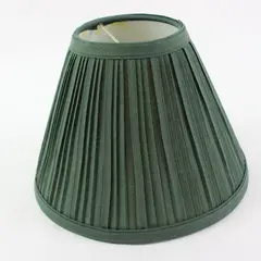 Unbranded Green Pleated Empire Lamp Shade Spider Fitter 8x6"
