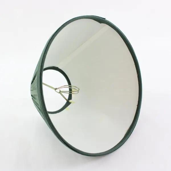 Unbranded Green Pleated Empire Lamp Shade Spider Fitter 8x6"
