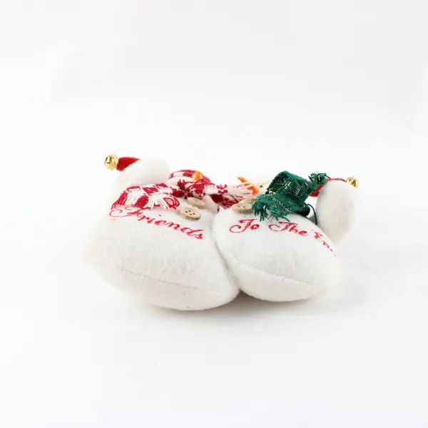 Lot of 2 Roman Inc Snowman Hangers Friends to the End 71540
