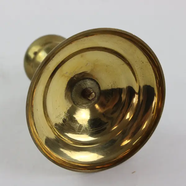Single Brass Candlestick Candle Holder Modern Elegance 4.25" Height