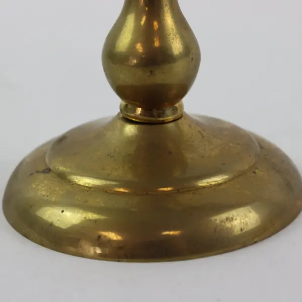 Single Brass Candlestick Candle Holder Modern Elegance 4.25" Height