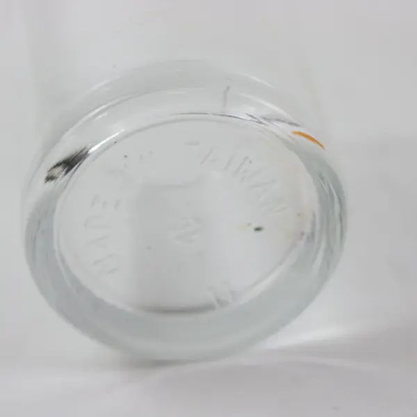 Department 56 Small Shot Glass Candle Holder with Orange Candle