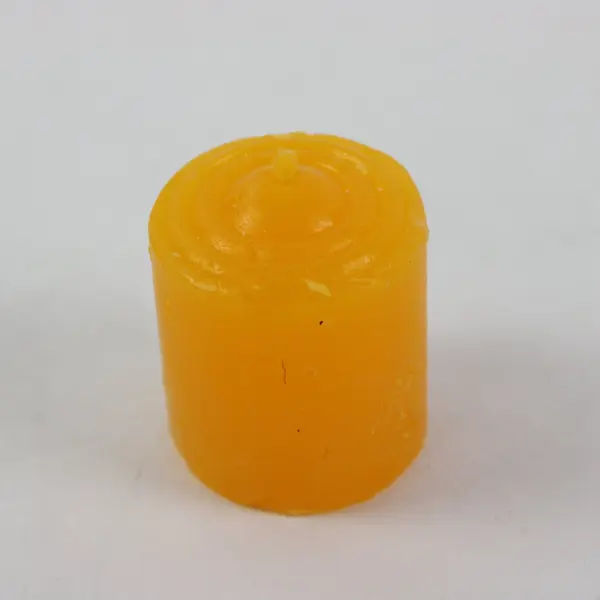 Department 56 Small Shot Glass Candle Holder with Orange Candle