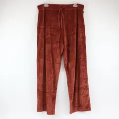 Chic Women's 1X Burnt Orange Velour Track Pants Plus Size