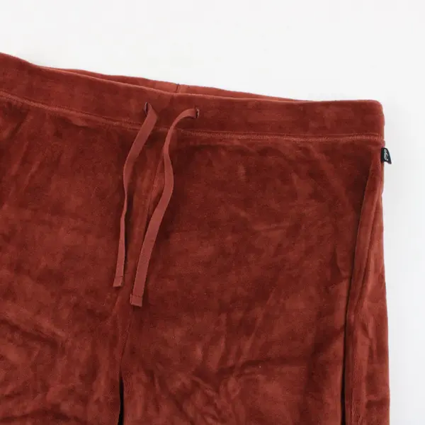 Chic Women's 1X Burnt Orange Velour Track Pants Plus Size
