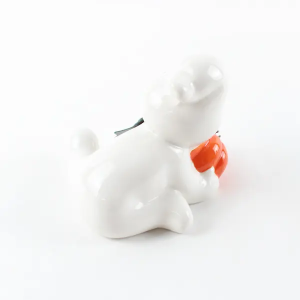 Lot of 2 Ceramic Ghost Figurines Halloween Decor White Unbranded