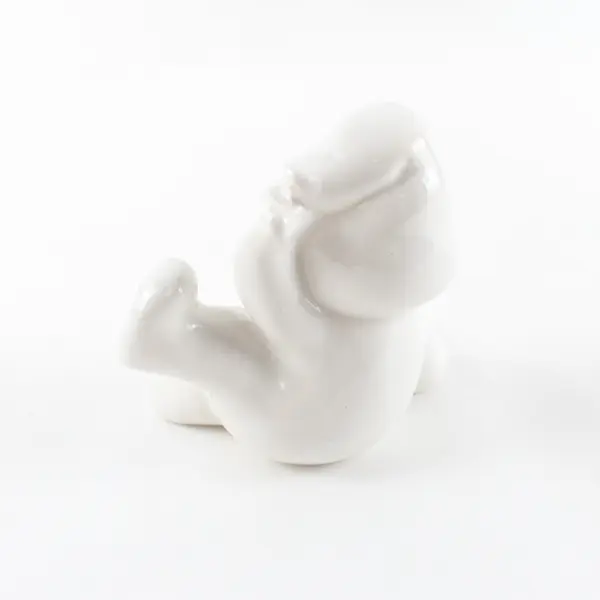 Lot of 2 Ceramic Ghost Figurines Halloween Decor White Unbranded