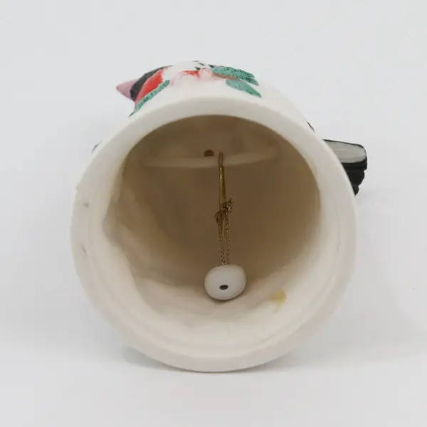 Unbranded Rose-Breasted Grosbeak Porcelain Decorative Bell Collectible