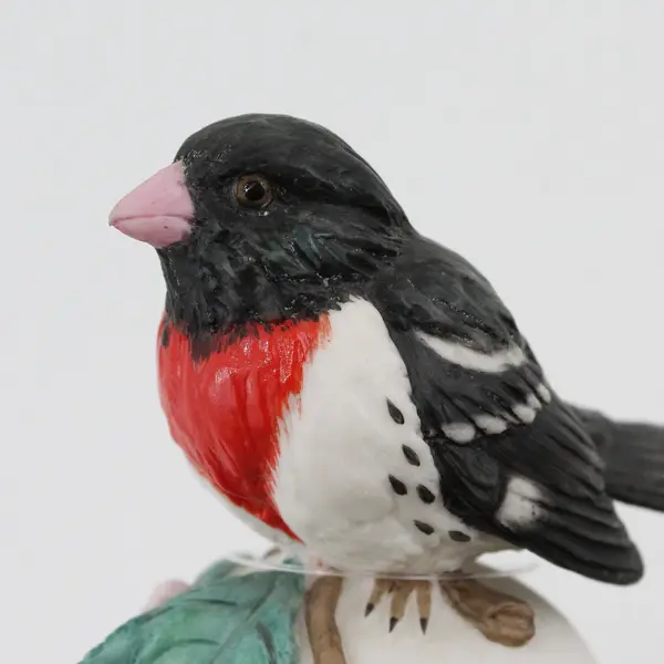 Unbranded Rose-Breasted Grosbeak Porcelain Decorative Bell Collectible