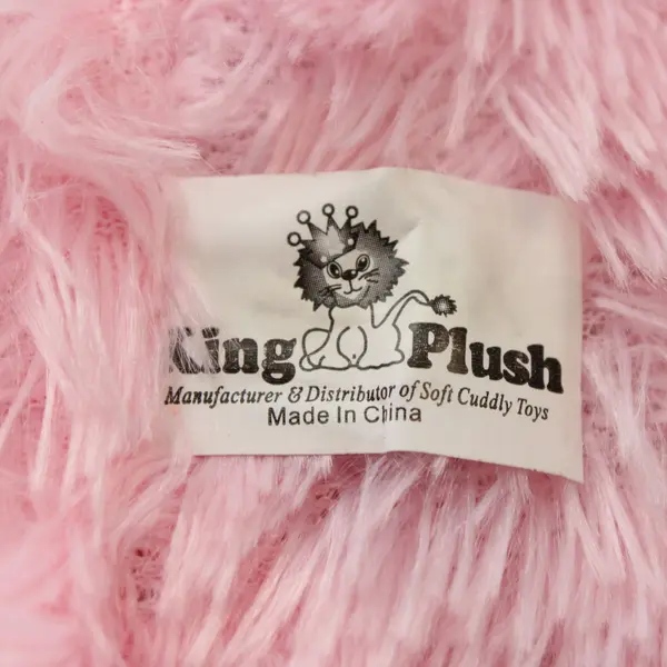King Plush Pink Easter Bunny Rabbit Stuffy Animal Rainbow Ears Paws Carrot 
