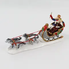 Dept 56 Snow Village Snow Carnival King & Queen Dog Sled #54869 