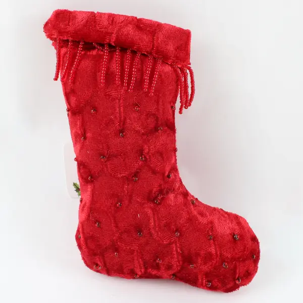 Raz Imports White Red Stocking Plushes Set of 3 Christmas Decor