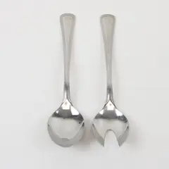 Set of 2 WMF Den Haag Cromargan Serving Spoon & Fork Stainless Steel