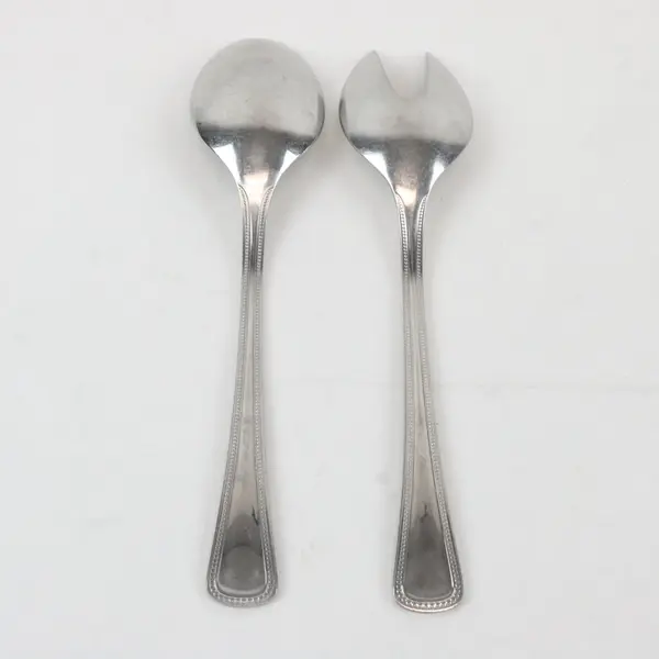 Set of 2 WMF Den Haag Cromargan Serving Spoon & Fork Stainless Steel