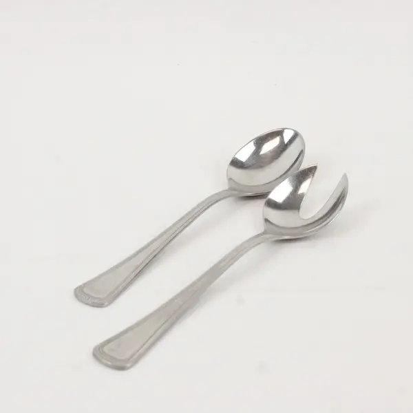 Set of 2 WMF Den Haag Cromargan Serving Spoon & Fork Stainless Steel