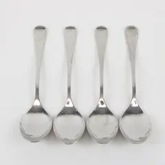 Lot of 4 WMF Flatware Del Sol Stainless Steel Place/Oval Soup Spoons