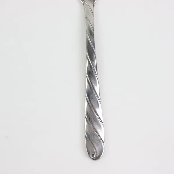 Set of 2 Retroneu Diagonal Stainless Flatware (Butter Spreader + Salad Fork)