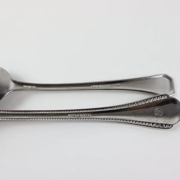 5pc Mixed Beaded SS Flatware 3 Forks 1 Spoon 1 Teaspoon Amazon Basics WNK Int'l