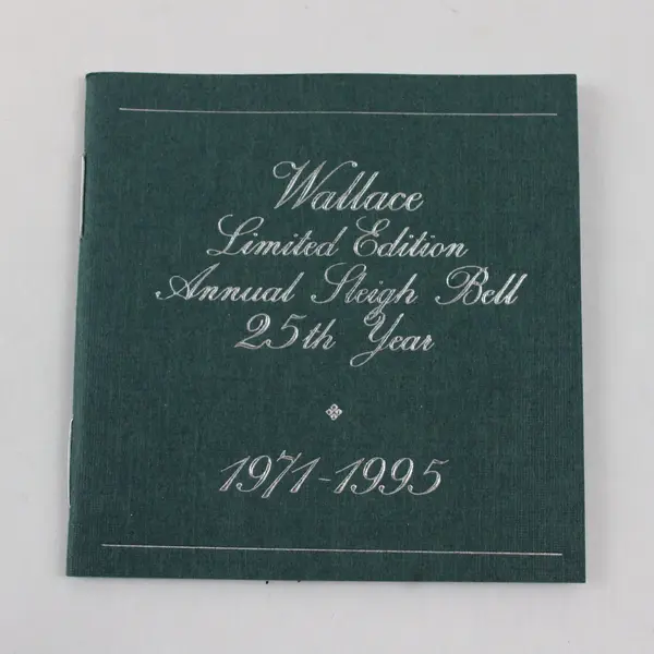 VTG Wallace Silversmiths 1995 Annual Christmas Bell 25th Edition 3" Tall w/Box 