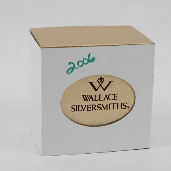 Wallace Silversmiths 2006 Annual Xmas Silver-Plated Sleigh Bell 3" Ornament