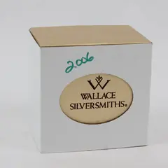Wallace Silversmiths 2006 Annual Xmas Silver-Plated Sleigh Bell 3" Ornament