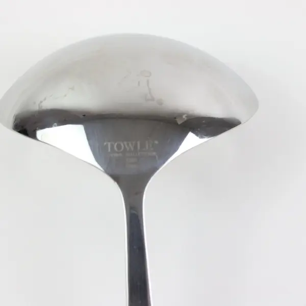 Towle Living Collection Basic Glossy Stainless Steel 18/0 Gravy Ladle 7 5/8"