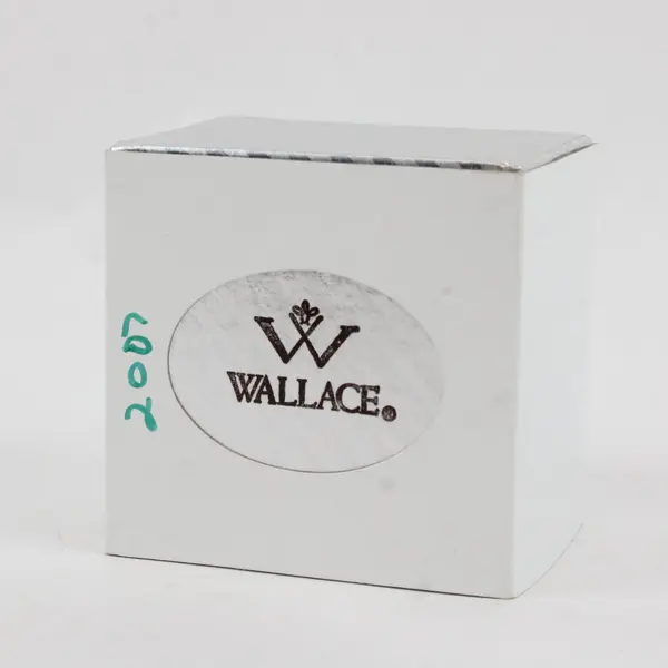 Wallace Silversmiths 2007 Annual Christmas Bell 3" Tall Original Box Felt Bag