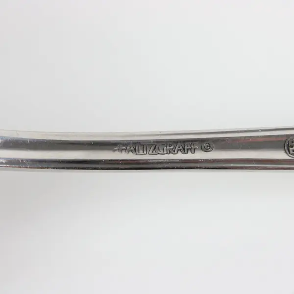 Pfaltzgraff Wyndham Stainless Steel Glossy Floral Patterned Gravy Ladle 