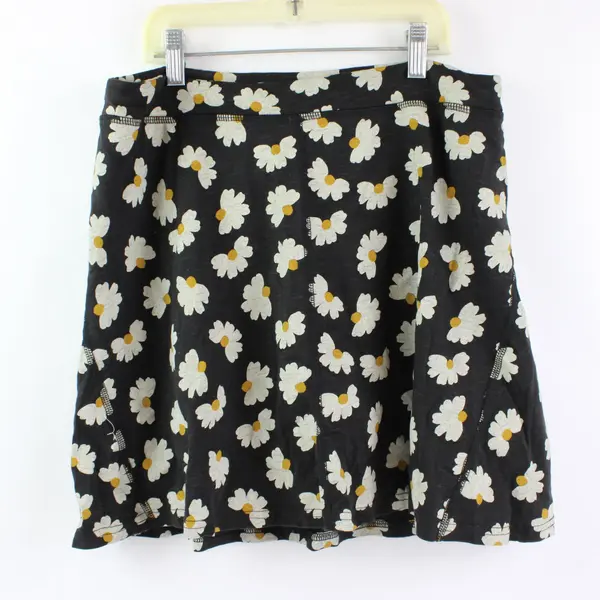Toad & Co Floral Print Mini Skater Skort Women's Medium
