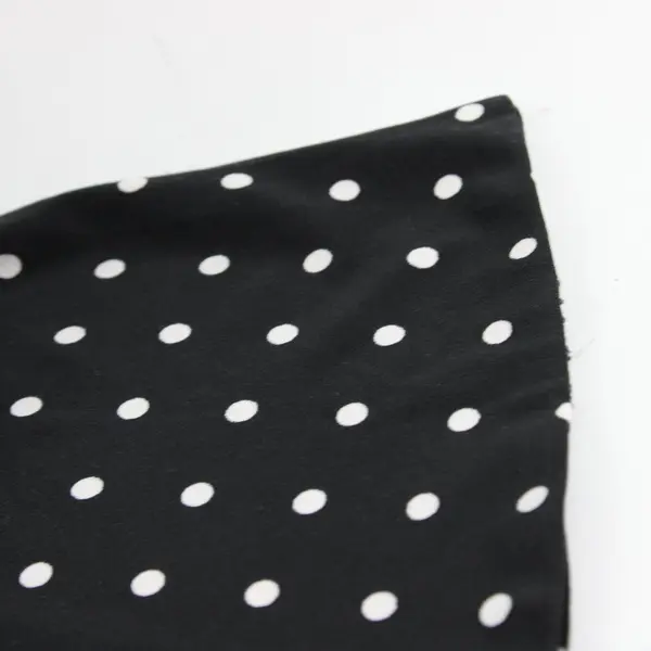 Lauren Ralph Lauren Black White Polka Dot Midi Dress Size 6