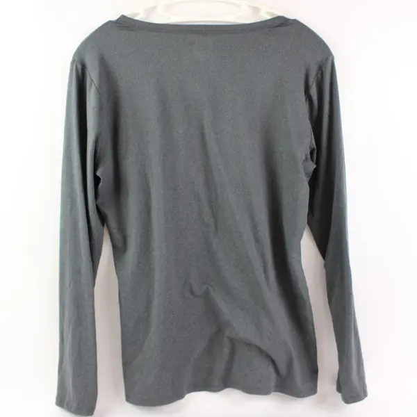 32 Degrees Heat Womens Size L Gray Long Sleeve Activewear Top Shirt