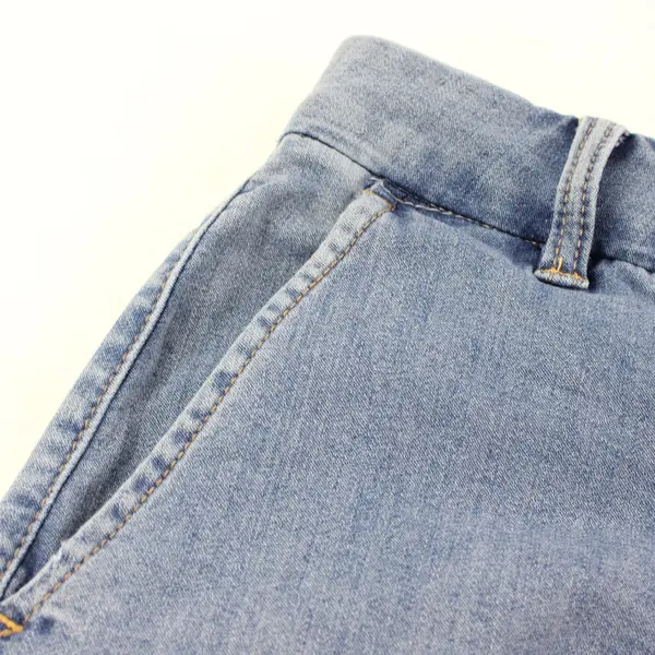 BCBGeneration Medium Wash High Rise Wide Leg Trouser Raw Hem Juniors Size 5