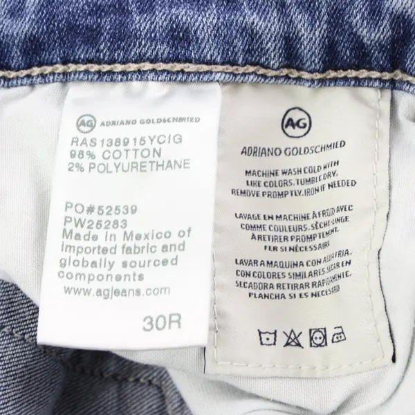 Adriano Goldschmied Medium Wash Denim Legging Ankle Jeans Size 30R