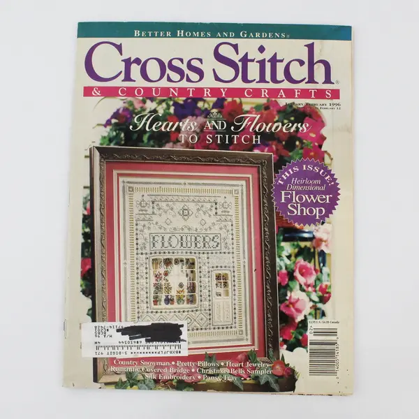 Lot of 4 Better Homes and Gardens Cross Stitch & Country Crafts 1993-1996 Good