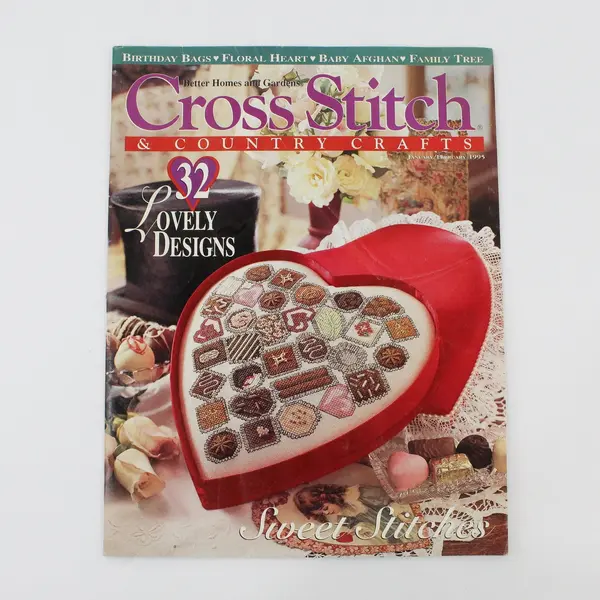 Lot of 4 Better Homes and Gardens Cross Stitch & Country Crafts 1993-1996 Good