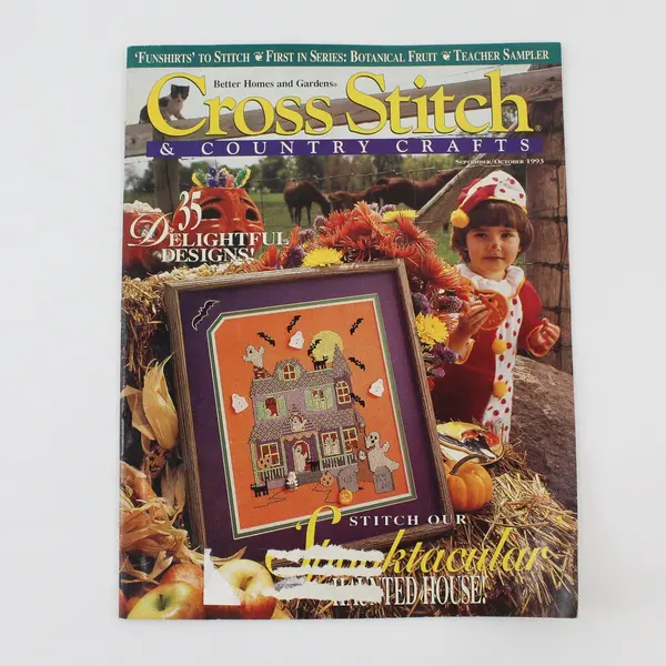 Lot of 4 Better Homes and Gardens Cross Stitch & Country Crafts 1993-1996 Good