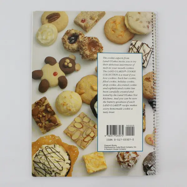 Vintage 1990 Land O Lakes Cookie Collection Spiral-Bound Paperback Good