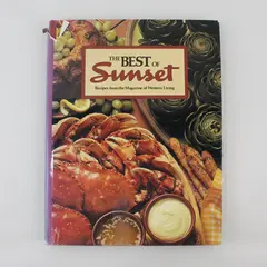 Vintage 1987 The Best Of Sunset Recipes From The Magazine Hardcover DJ 
