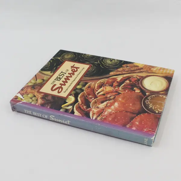 Vintage 1987 The Best Of Sunset Recipes From The Magazine Hardcover DJ 