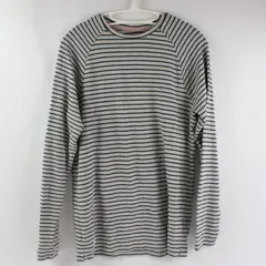 Native Youth Womens Small Gray Black Striped Long Sleeve Top