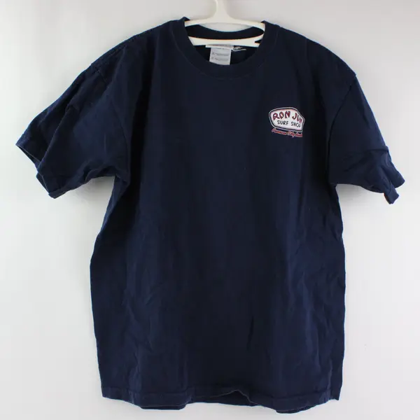 Ron Jon Surf Shop Youth Large Navy Crew Neck T-Shirt